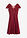 Vestido midi de tul delicado con encaje - Rojo rubí - bonprix