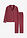 Pijama de algodón puro con botones - rojo avellana - bonprix