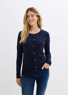 Chaqueta ajustada de punto fino