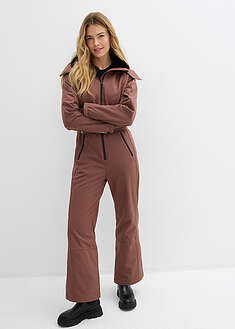 Traje de esquí de softshell con forro cálido y material impermeable