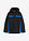 Chaqueta funcional impermeable con capucha desmontable - Negro/Azur - bonprix