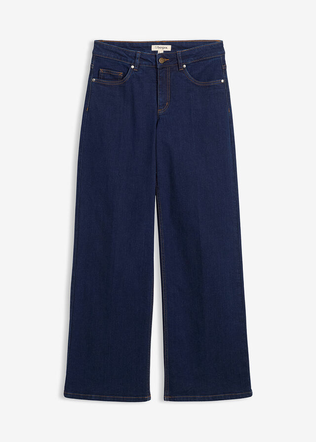 Vaqueros de pernera ancha, mid waist, de algodón orgánico