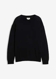 jersey-de-cuello-redondo-de-suave-mezcla-de-algodon-loose-fit