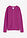 Chaqueta de punto fino con cuello redondo - fucsia oscuro-blanco con rayas - bonprix