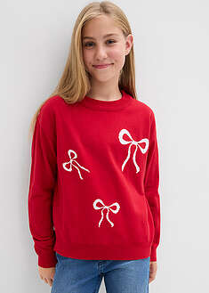 Jersey de punto fino con detalles de lazos