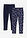 Leggings térmicos (2 unidades) - azul marino con flores - bonprix