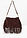 Bolso de mano de cuero - Marrón oscuro - bonprix