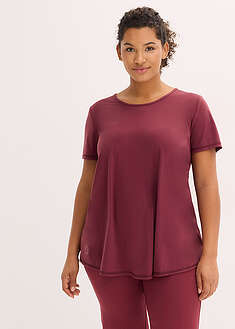 Camiseta funcional suave de secado rápido con inserto de malla