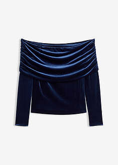 camiseta-con-escote-banera-de-terciopelo-suave