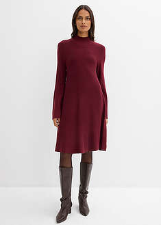 Vestido de punto de mezcla de viscosa con línea en A