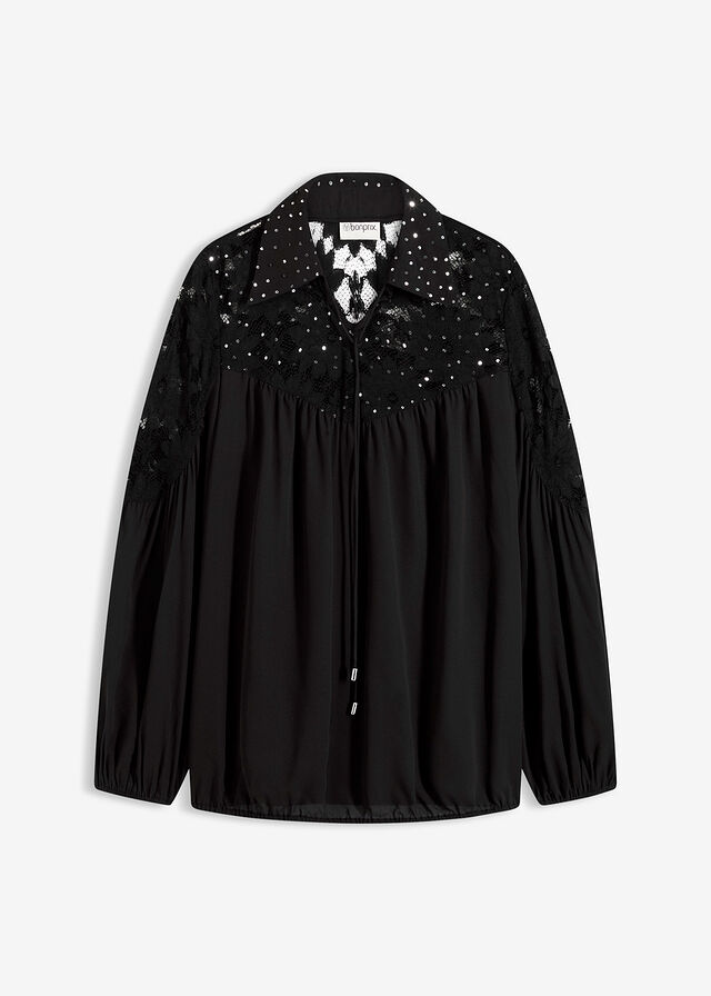 Blusa con encaje