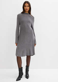 Vestido de punto de mezcla de viscosa con línea en A