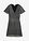 Vestido corto con purpurina - Plata - bonprix
