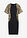 Vestido corto con lentejuelas - Negro - bonprix