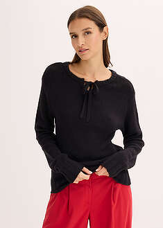 Jersey de punto grueso con cordón