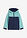 Chaqueta térmica impermeable de softshell - azul marino/turquesa claro - bonprix