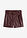 Pantalón corto de piel sintética con cinturón - rojo burdeos - bonprix