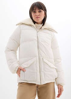 Chaqueta guateada con cuello de pelo