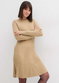 Vestido corto de punto de suave mezcla de viscosa