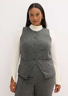 Chaleco con aspecto tweed