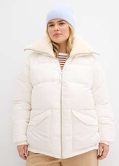 Chaqueta guateada con cuello de pelo