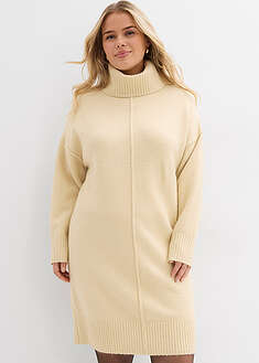 Vestido de punto con costura decorativa