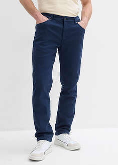 Pantalón térmico elástico regular fit con forro de franela mullida, straight