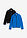 Chaqueta polar con cuello alto (2 unidades) - azur-negro - bonprix