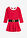 Vestido jersey navideño para niñas - Rojo - bonprix