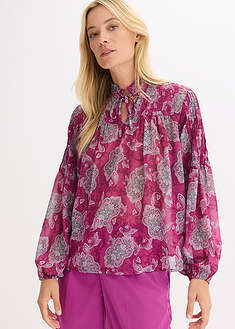 Túnica de gasa con patrón paisley