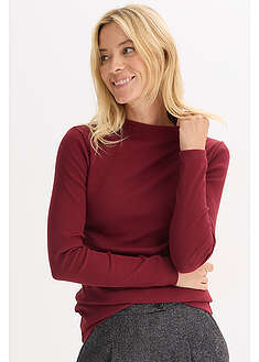 Camiseta acanalada de manga larga