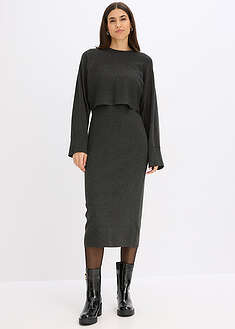 Conjunto de vestido de punto (2 piezas)