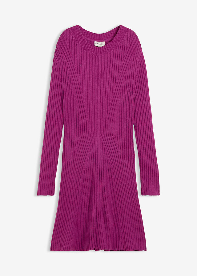 Vestido corto de punto de suave mezcla de viscosa