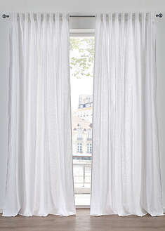 Cortina de lino y algodón (1 unidad)