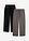 Pantalón largo de pijama de algodón suave (2 unidades) - Negro - bonprix