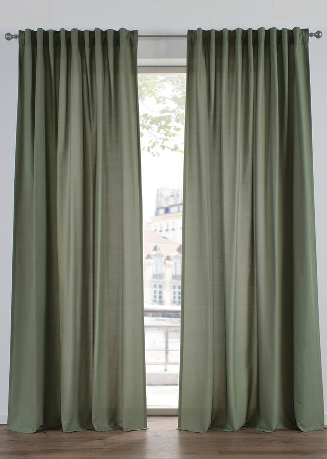 Cortinas de microfibra de fácil cuidado (2 unidades)