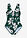 Bañador con ligero efecto moldeador y tirantes anchos - verde intenso con flores - bonprix