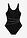 Bañador con ligero efecto moldeador y costuras decorativas - Negro-blanco - bonprix