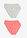 Slip con algodón suave (6 unidades) - Gris claro jaspeado + rosa coral estampado + blanco estampado - bonprix