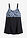 Bañador con un ligero efecto moldeador - negro/azul con flores - bonprix