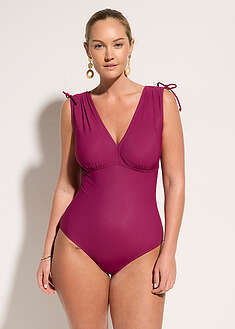 Bañador con ligero efecto moldeador y tirantes anchos