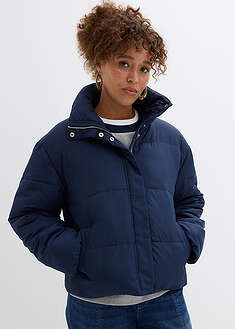 Chaqueta guateada con cuello alto