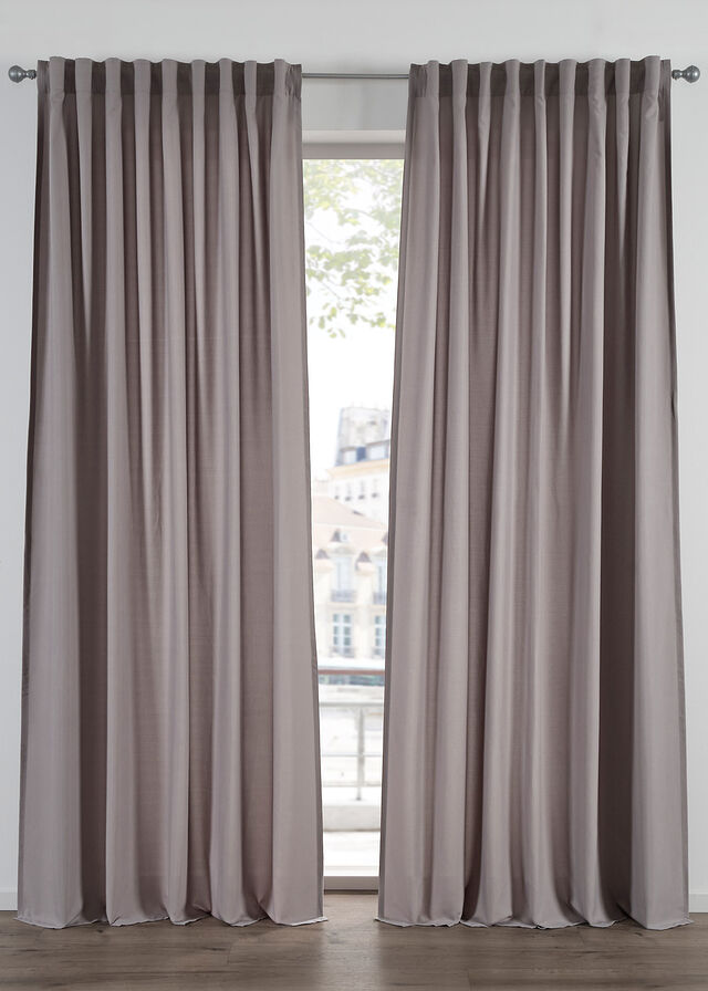 Cortinas de microfibra de fácil cuidado (2 unidades)