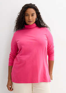 Camiseta de algodón orgánico puro con cuello alto