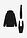 Chaqueta softshell 4 en 1 con inserto para bebé en la parte delantera y trasera - Negro - bonprix
