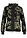 Chaqueta tipo sudadera con algodón - Negro-verde de flores - bonprix