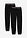 Pantalones de chándal de mezcla de algodón (2 unidades) - Negro-negro - bonprix