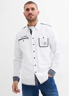 Camisa de manga larga de algodón puro