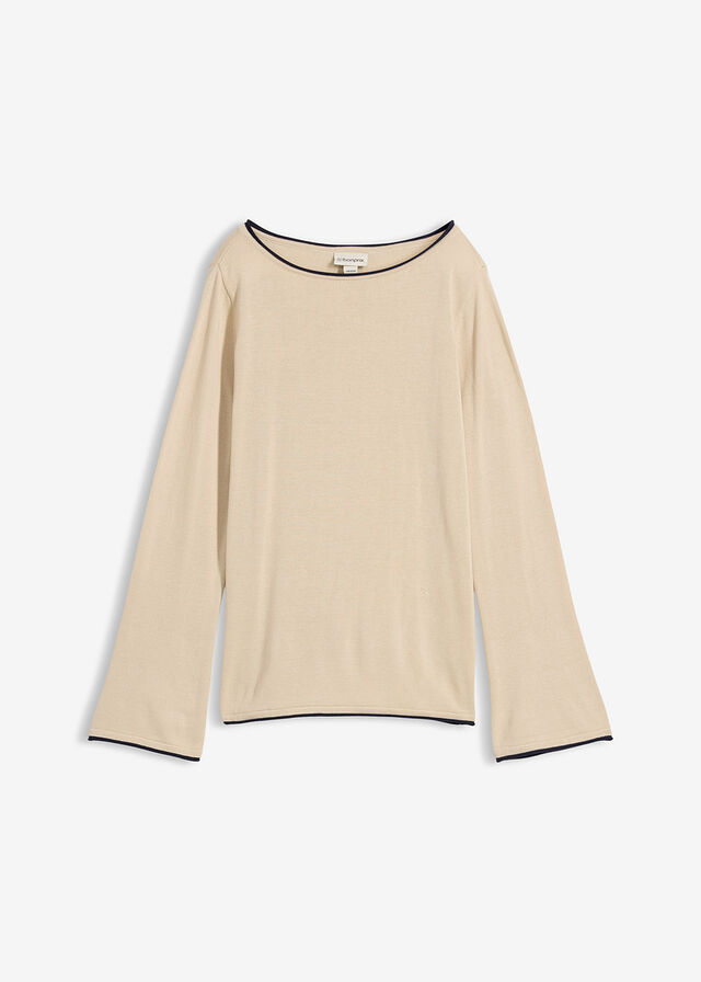 Jersey de punto fino de mezcla de algodón