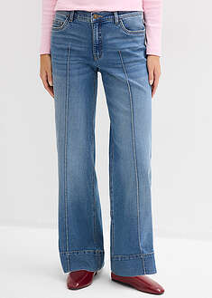 Vaqueros de pernera ancha, mid waist, largo completo